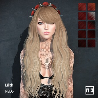 Second Life Marketplace - TRUTH HAIR Lilith (Mesh Hair) - reds