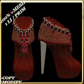 LW_ Boxed Mesh Boots with 3 Lilies - Suede Platinum