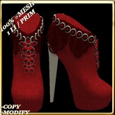 LW_ Boxed Mesh Boots with 3 Lilies - Suede Platinum