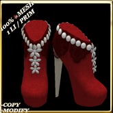 LW_ Boxed Mesh Boots with 3 Lilies - Suede Platinum
