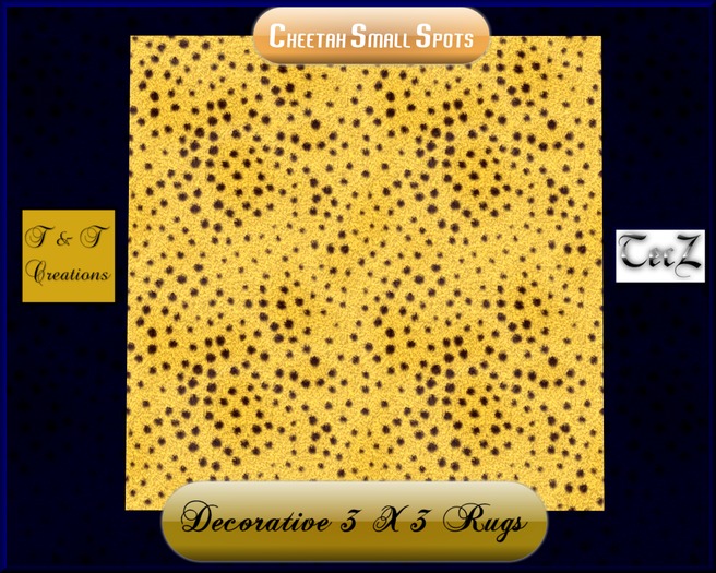 T & T 3X3 Rug Beige Stripes