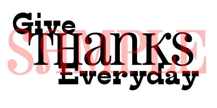 Give Thanks - Wall decor by Word UP!