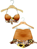 Entice - Aloha Dress -Orange