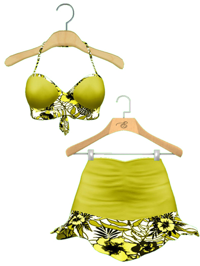 Entice - Aloha Dress - Yellow