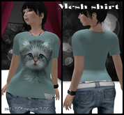 Blue Eyed Kitten Womens MESH Shirt