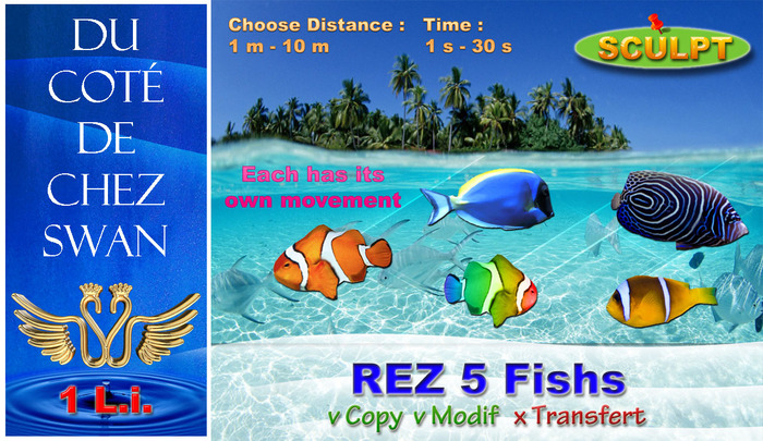 Rez 5 Fishs - 1 L.i. (Real Water)