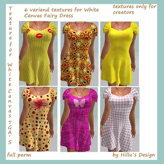 Textures forWhite Canvas Fairy Dress textures