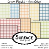 Surface - Cotton Plaid 2 - Fruit Salad