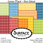 Surface - Cotton Plaid - Fruit Salad