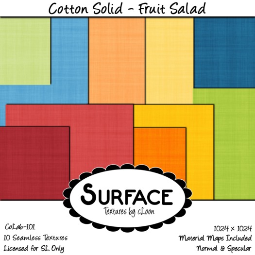 Surface - Cotton Solids - Fruit Salad