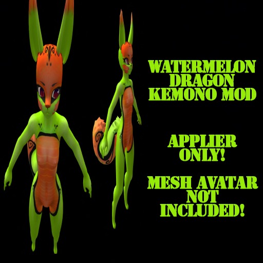 Watermelon Dragon Kemono Applier