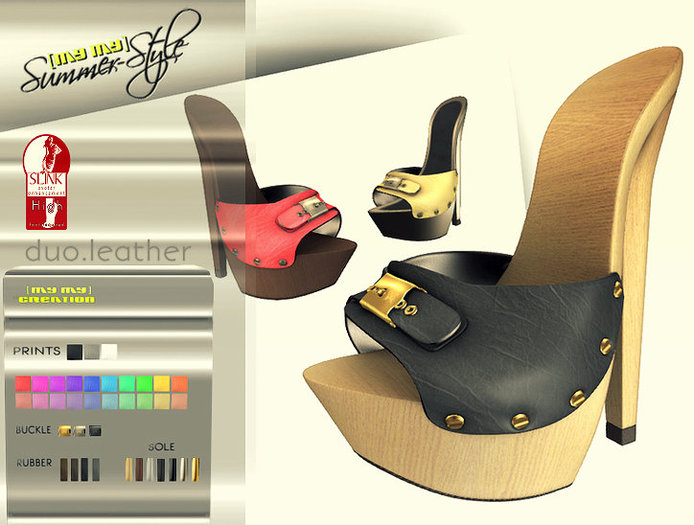 [mymy] Duo Leather High Sandals (wear me)