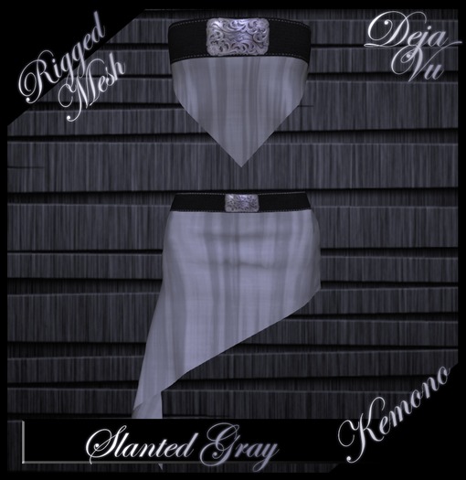 :DV: Kemono Slanted Outfit(Gray)