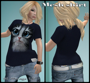 Cutie Pie Kitten Face Womens MESH Shirt
