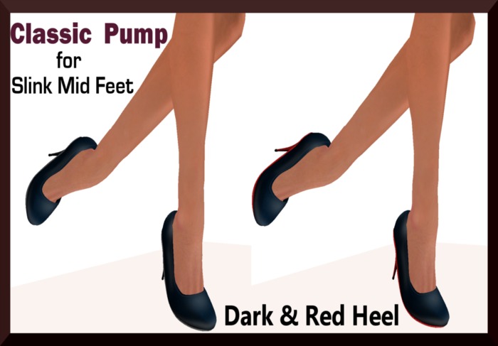 Classic Pump - Slink Mid Feet  - Blue