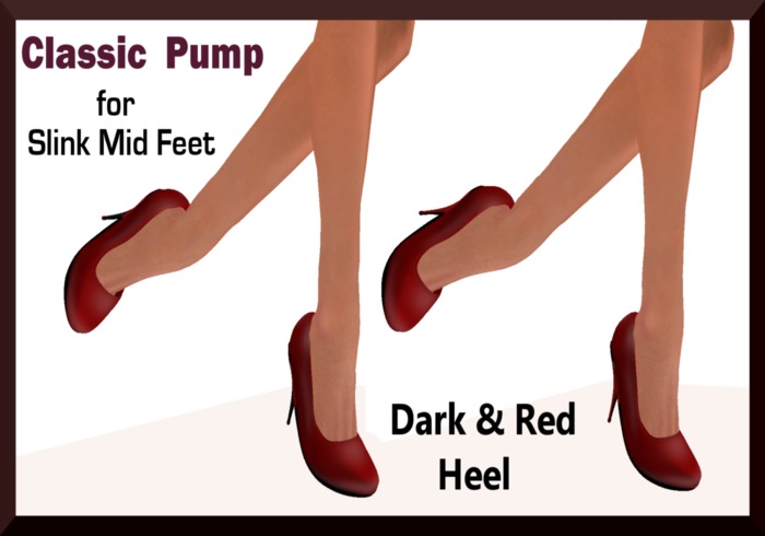 Classic Pump - Slink Feet Mid -Red . Boxed