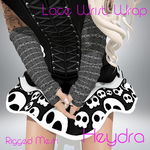 HEYDRA Lace Wrist Wrap Black