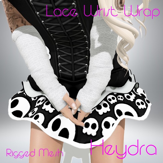 HEYDRA Lace Wrist Wrap White