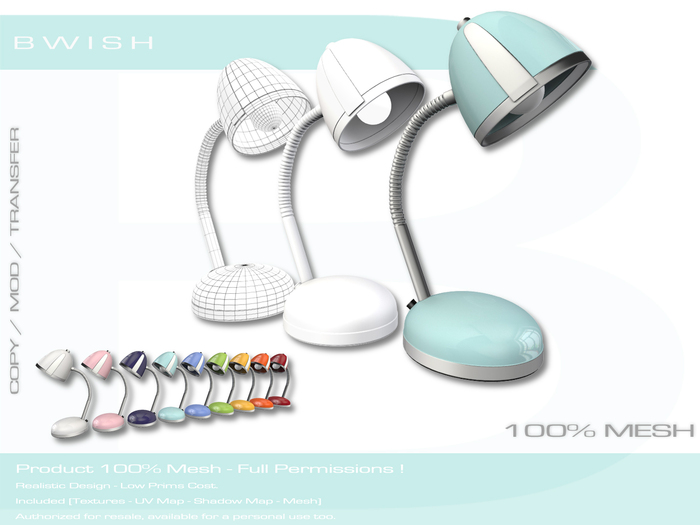 BWish - Retro Lamp 9 Colors Mesh Full Perm