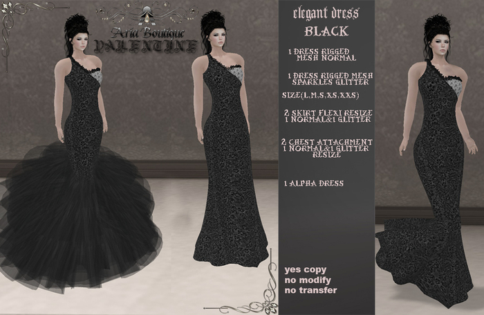 ARIA BOUTIQUE_VALENTINE-black