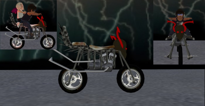 Lightning Creations  - hell skeleton bike (child)