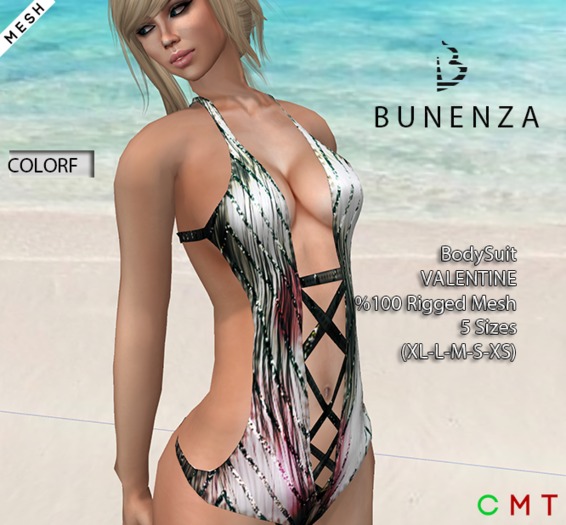 BUNENZA Bodysuit Valentine Coloful