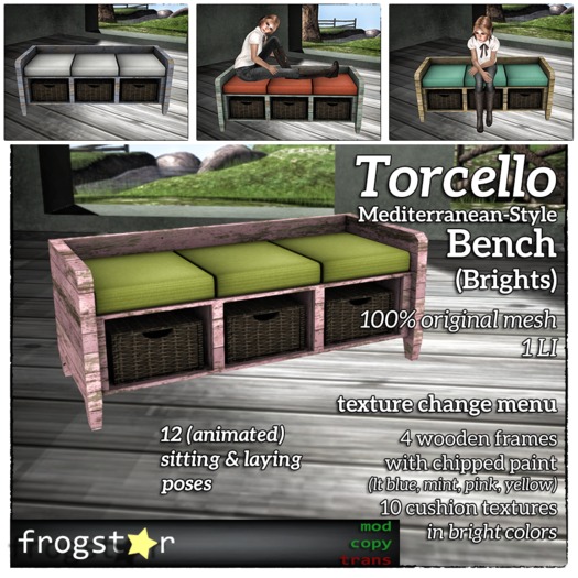 Frogstar - Torcello Bench (Brights)