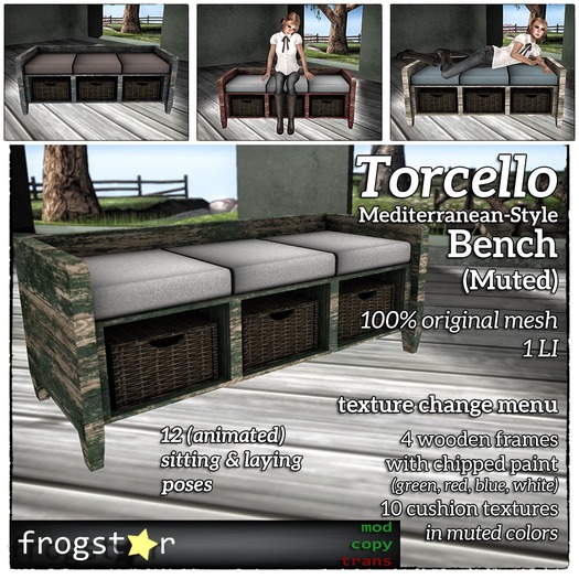 Frogstar - Torcello Bench (Muted)