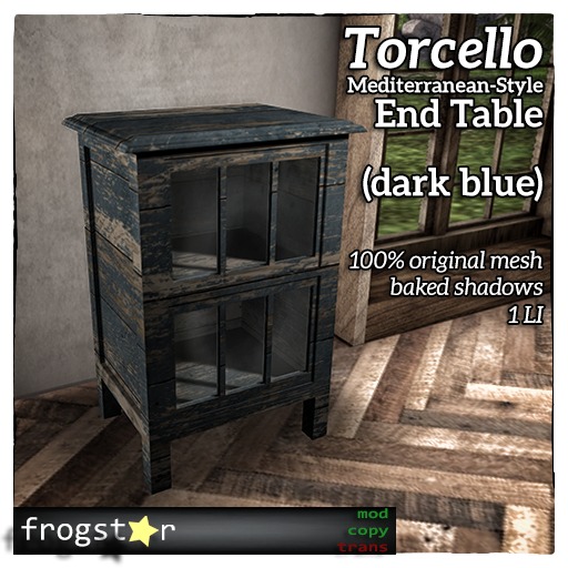 Frogstar - Torcello End Table (Dark Blue)