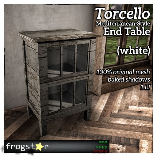 Frogstar - Torcello End Table (White)