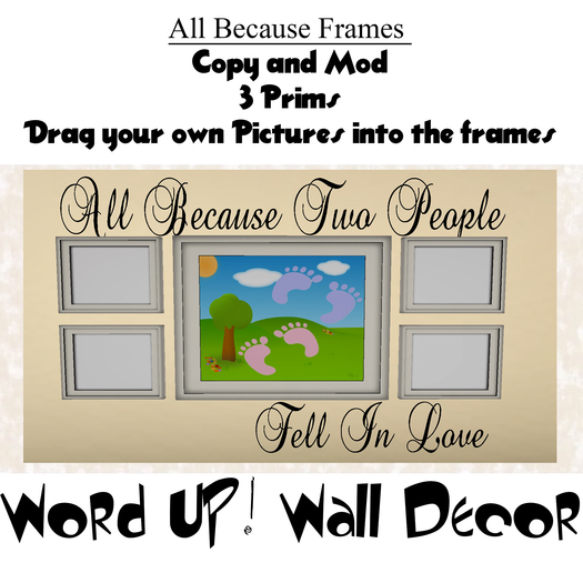 Love Story  Frame - by Word UP! Wall Decor