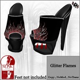.::DS::. Glitter Flame slink high shoes