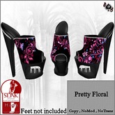 .::DS::. Pretty Floral slink high shoes