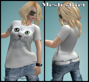 Green Eyes Face Womens MESH Shirt