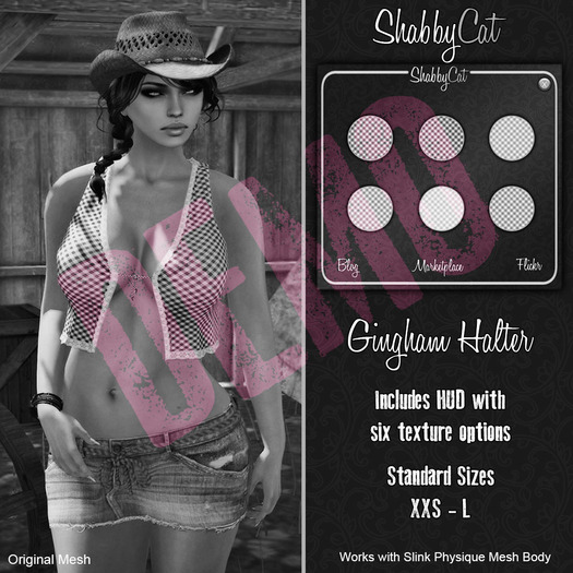 ~Shabby Cat - Gingham Halter DEMO~