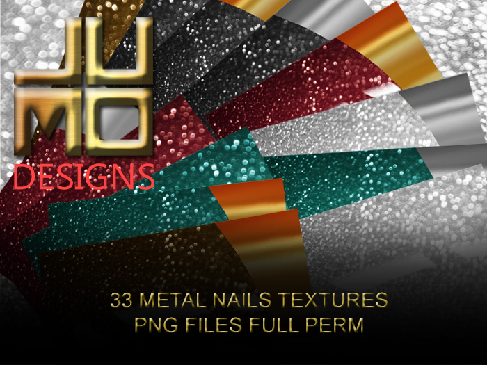 .:JUMO:. Glitter Metal Nails Tex
