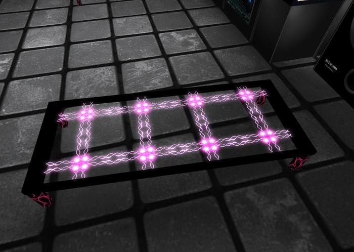 SJ Emp~~Pink and Black Table