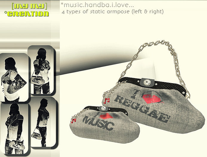 [mymy]* Music Handbag I love - Reggae