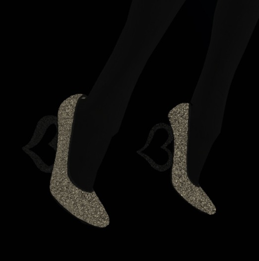 Delirious Diamond Heart-Heeled Pumps (boxed)