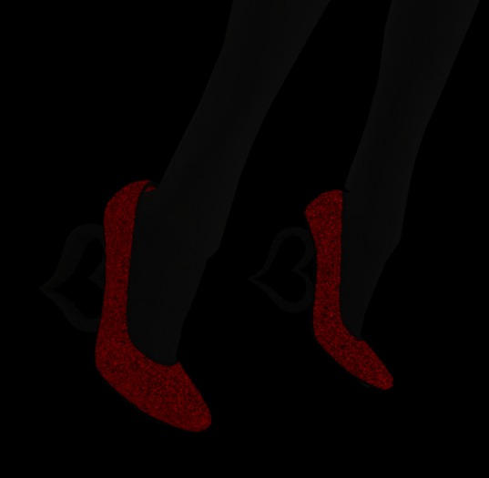 Ruby Rush Heart-Heeled Pumps (boxed)