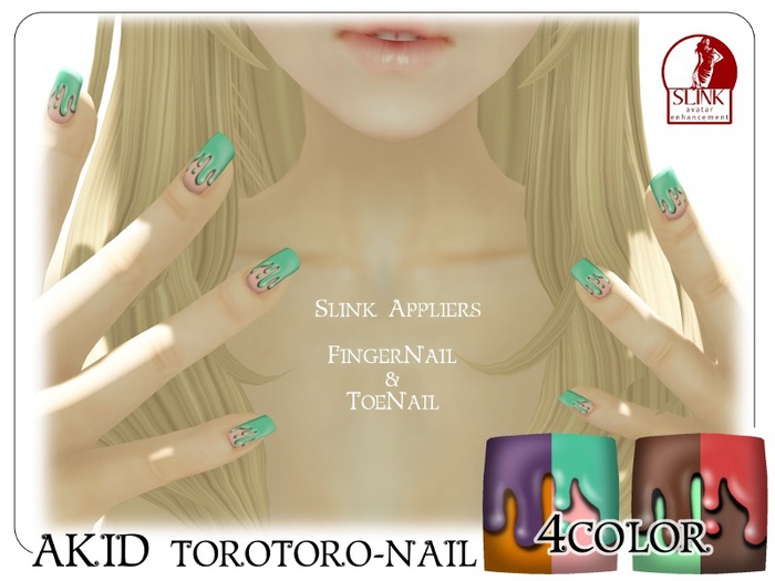 AKID torotoro nail HUD - Slink Appliers