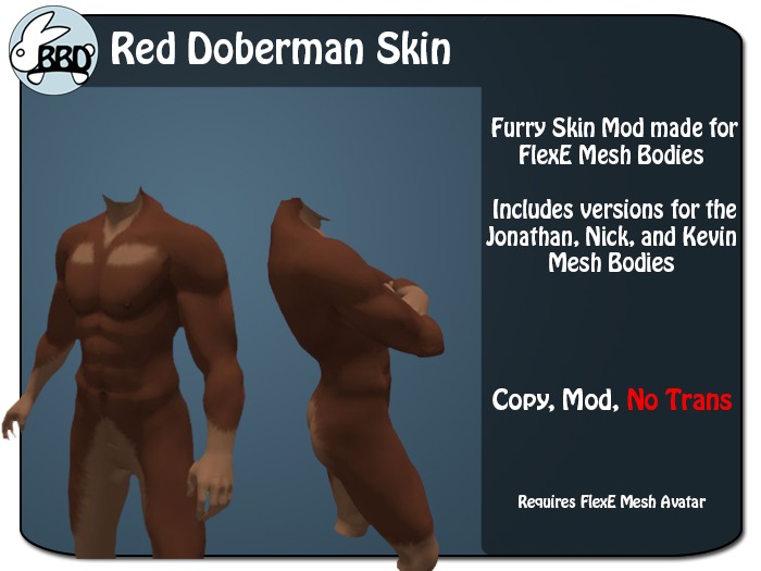 ~BBD~ Red Doberman Skins (rez me)