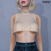 *COCO*_HighNeckCropTop_Beige
