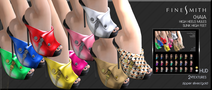 F I N E S M I T H - CHAIA High heels- HUD 24textures