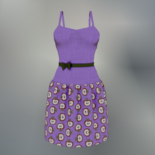 Violet Apple Mesh Dress box