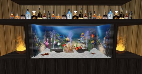 tiki aquarium decorations
