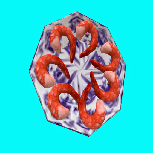 Jumbo Shrimp Plate (1 prim)