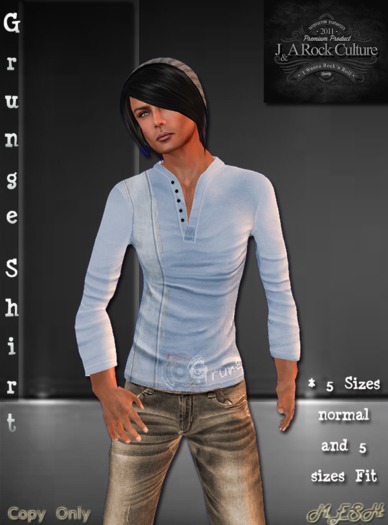 Grunge Shirt Blue