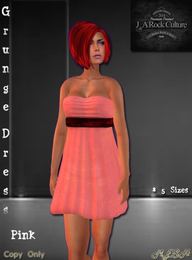 Grunge Dress Pink