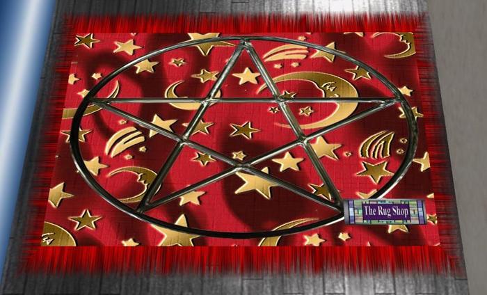 Wizards Silks 1 black & silver Rug